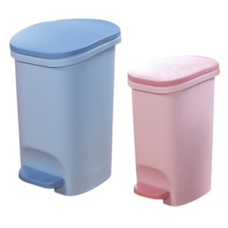 【小品五金百貨】含稅 臺灣現貨-艾莉腳踏緩降垃圾桶 9L 12L 18L 資源回收桶 帶蓋垃圾桶 廁所垃圾桶 廚房垃圾桶