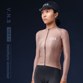 【VM.Plus】VNS晴空長上衣-奶茶(女) 長車衣 女款 自行車車衣 騎行服/ 剩XL尺寸