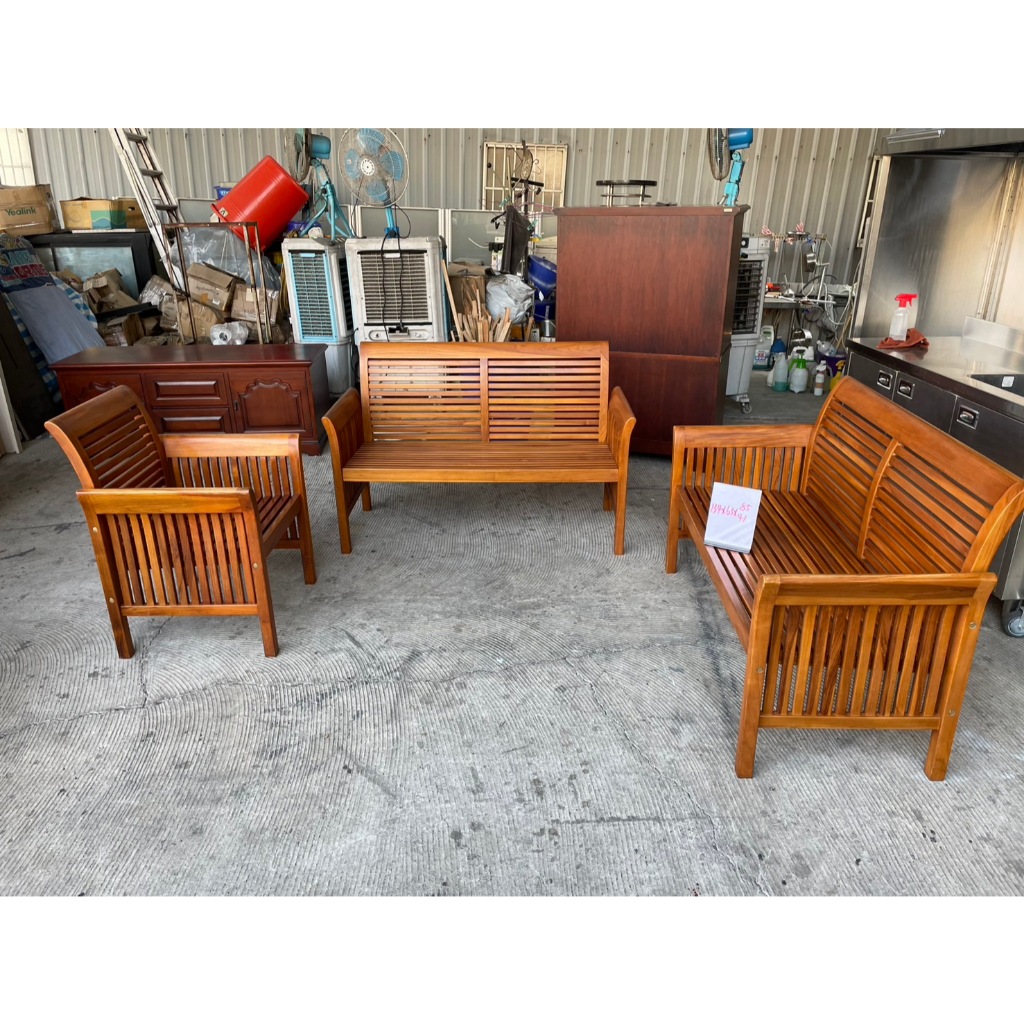 年強二手家具-1+2+3木沙發 沙發組  50312283