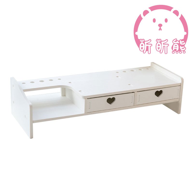 DIY電腦螢幕增高置物架 桌上置物架 收納架 螢幕架 整理架 增高架 抽屜收納架 增高收納架 層架 雙層架 桌面置物架K