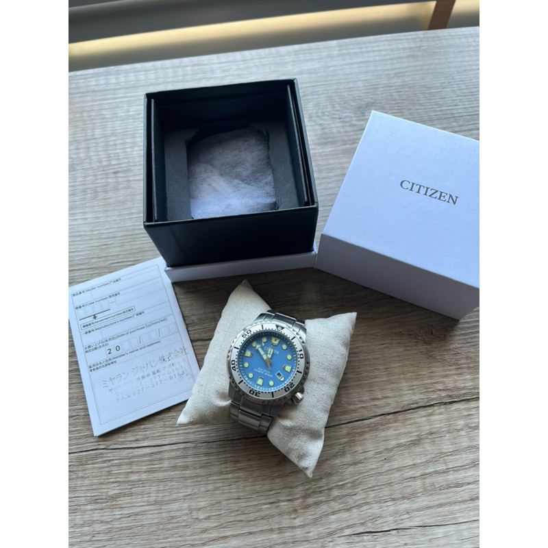 雙11優惠 二手 CITIZEN BN0165-55L《PROMASTER光動能潛水錶》44mm/防水200米/冰川藍