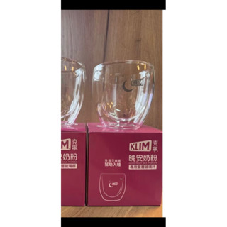 克寧晚安奶粉 專用 雙層耐熱玻璃杯 隔熱咖啡杯