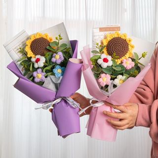 不織布畢業花束 畢業花束 向日葵花束 不織布花束 畢業禮物 玫瑰花 情人節花束 畢業季 畢業典禮 花束 手工花束 成品