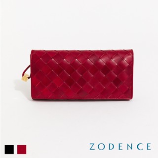 ZODENCE CRAFTSOUL進口真皮手工上色編織長夾