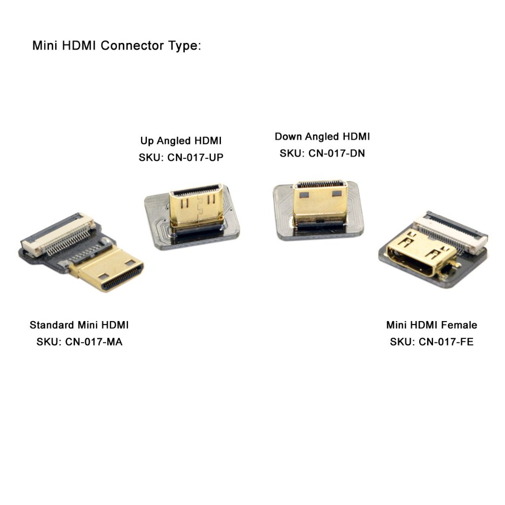 Mini HDMI Micro HDMI接頭 FPC扁平HDMI線 可DIY組裝 適用航拍機 空拍機 攝影機 相機雲台