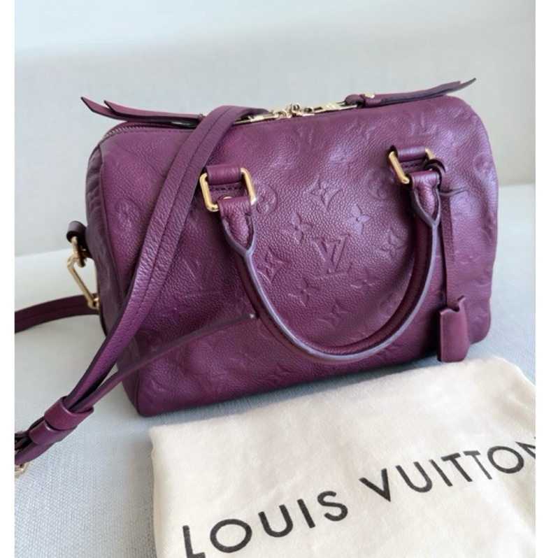 保證真品！LV M40764  Empreinte牛皮壓紋Speedy25
