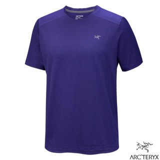 【ARCTERYX 始祖鳥】男 防曬透氣 圓領短袖排汗衣 Cormac 登山上衣 T恤/聲波雜藍 X000009718