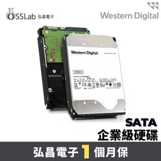 wd 12t 14t 16t 3.5吋 sata 企業級硬碟 健康度100% 二手硬碟 現貨【osslab 弘昌電子】