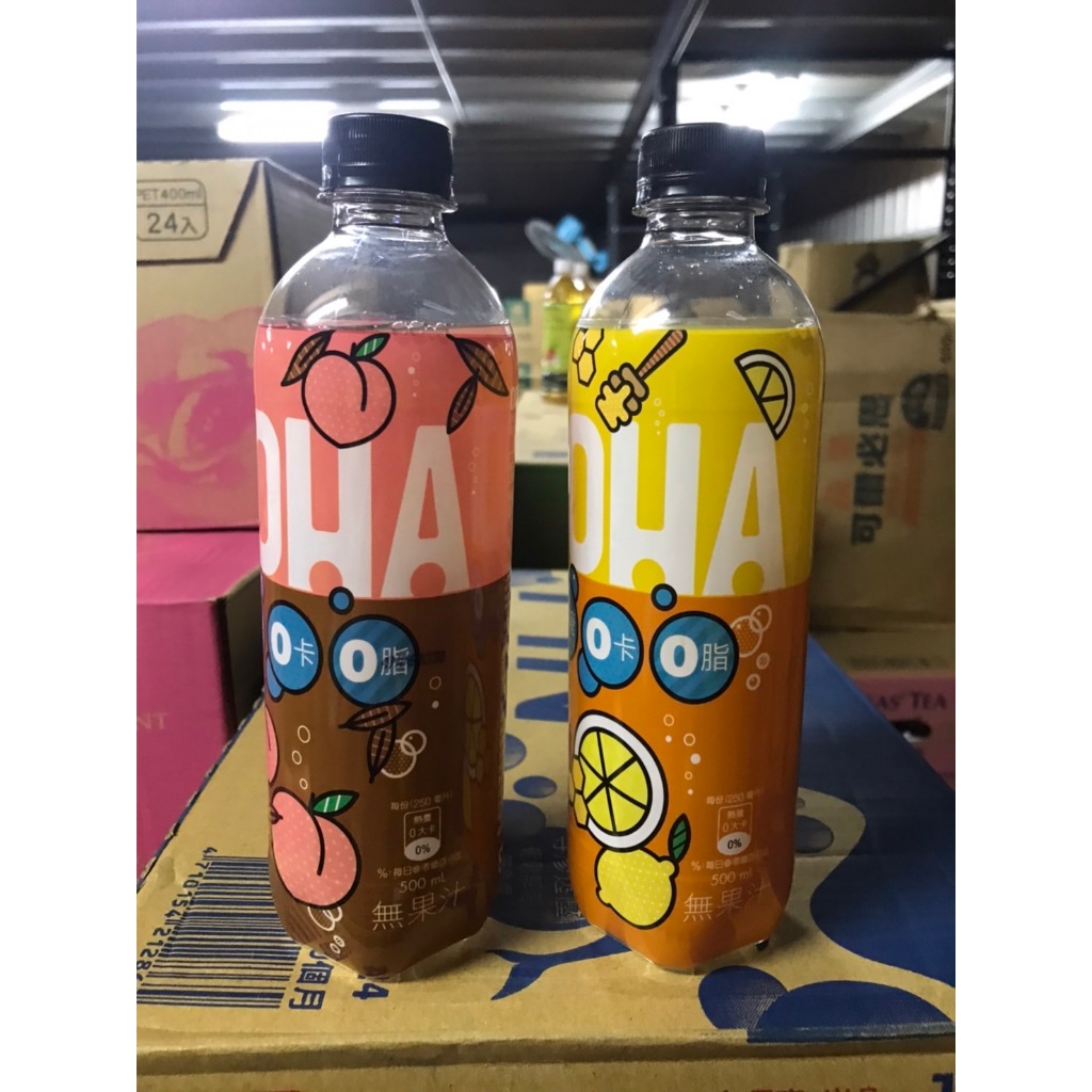 ~省錢一哥~OOHA 太古 可口可樂 氣泡水 氣泡飲 水蜜桃烏龍茶 檸檬蜂蜜 500ml 寶特瓶裝 隨貨附發票