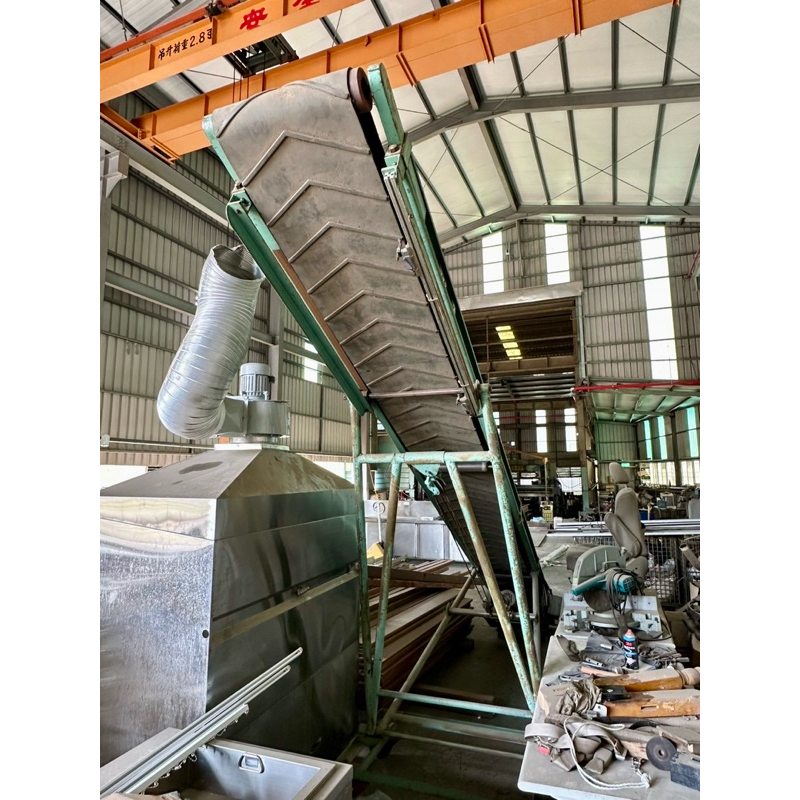 二手橡膠輸送機「台南」億金實業社中古輸送帶