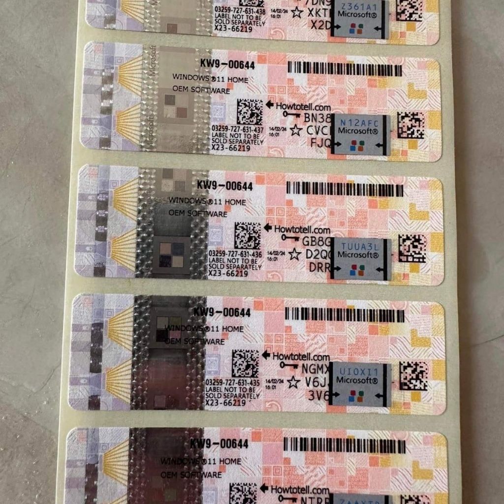 公司單專拍100張win11/10pro/Home專業版家庭版金鑰貼紙標籤 正版 貼紙 11 pro作業Win 10