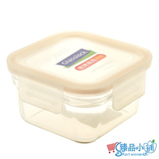 韓國微波烤箱正方型玻璃保鮮盒 440ml 特價品 玻璃保鮮盒 便當盒 可微波 現貨 臺灣出貨 臻品小舖 ORST044