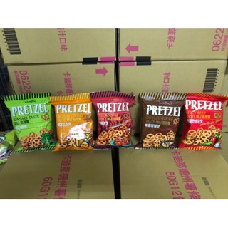 ~省錢叔叔二館~SAMJIN三進 PRETZEL迷你蝴蝶脆餅 辣牛肉/切達起司/芥末/鐵板海鮮口味/辣炒年糕 70g