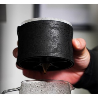 【沐湛咖啡】德國Graycano Dripper 手沖濾杯+平底套件Coin 錐形/蛋糕形兩用濾杯(黑色)