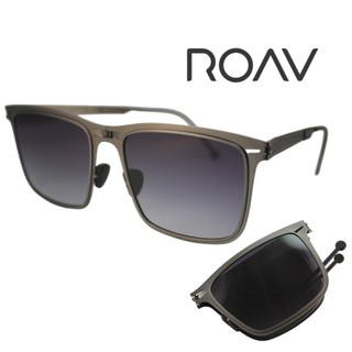 【原廠公司貨】ROAV 美國洛杉磯品牌 Jett系列 輕量薄鋼折疊偏光太陽眼鏡 8202 霧鐵灰框漸層偏光鏡片12.41