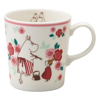日本山加 YAMAKA moomin 陶瓷馬克杯 300ml 嚕嚕米媽媽 粉色花海 SJ12719