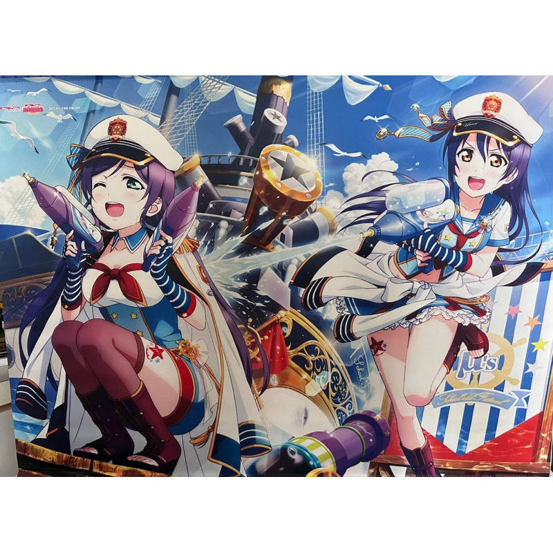 🎶 現貨Love Live B2掛軸 東條希&圓田海未 海洋