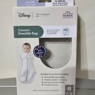 ergoPouch 二合一舒眠包巾 0.2TOG四季款 米奇(迪士尼聯名 懶人包巾 睡過夜神器)