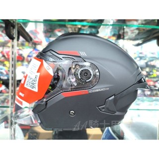 「現貨」MT COSMO SV 星際 磨砂黑 消光黑 3/4罩 半罩 安全帽 排扣 內墨鏡 快拆式浮動鏡座 可拆式黑鴨尾