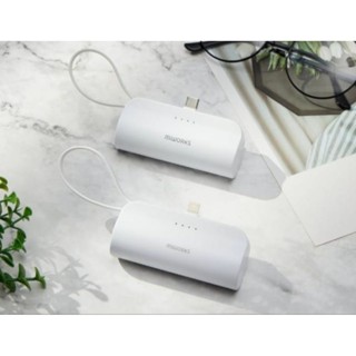 （白色）MiWorks米沃 5000mah 迷你充 行動電源 iphone lightning +type c全新