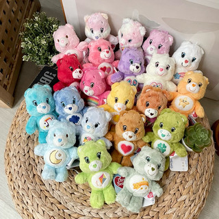 【KT USA】正版 Care Bears 毛絨吊飾 彩虹熊 鑰匙圈 刺繡設計 吊飾 公仔 玩偶 代購