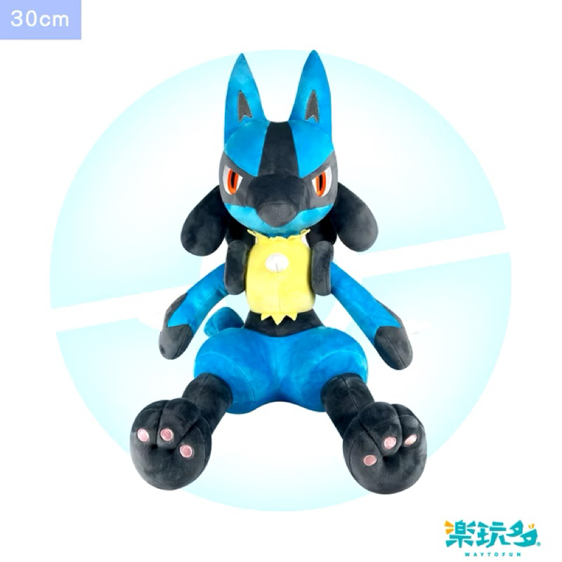 [現貨] 樂玩多 寶可夢娃娃 30cm 路卡利歐 正版 寶可夢 全新 現貨