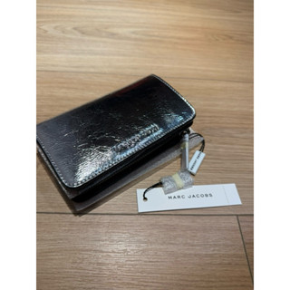 全新正品 MARC JACOBS 金屬 亮面 漆皮 短夾 中短夾 零錢包 全新未使用