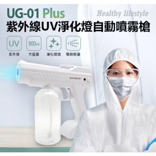 全新 紫外線UV淨化燈自動噴霧槍酒精消毒槍800ml大容量3519