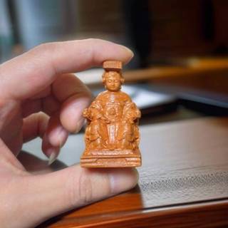 微雕 迷你小神尊 天上聖母 媽祖 實木雕刻 廟會模型神尊 媽祖公仔 模型神像 神明公仔 媽祖木雕 媽祖神像 小神像