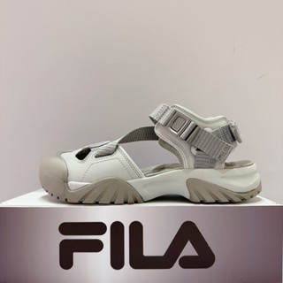 FILA PEITO SD 男女款 灰色 韓韶禧代言款 芭蕾風 運動 防水 涼鞋 4-S137Z-050