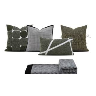 現代簡約創意設計抱枕/沙發抱枕/實品屋抱枕/床上用品搭配抱枕與毯