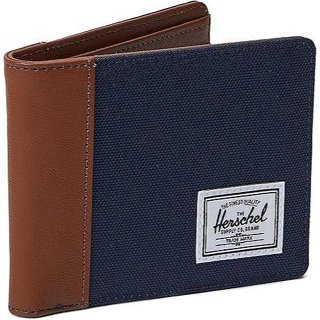 加拿大 Herschel Hank Wallet 短皮夾 錢包 短夾 Navy / Tan 海軍藍/棕色