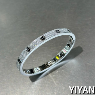 YIYAN 黑陶瓷滿天星手環 黑陶瓷戒指 V金材質 精品戒指 手環 可戴洗澡