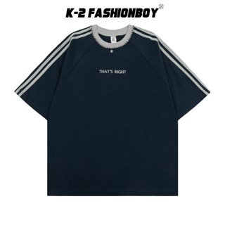 【K-2】THAT'S RIGHT 金屬 小珠珠 設計 領口 線條 短袖上衣 短T 五分袖 男女不拘【JBC073】