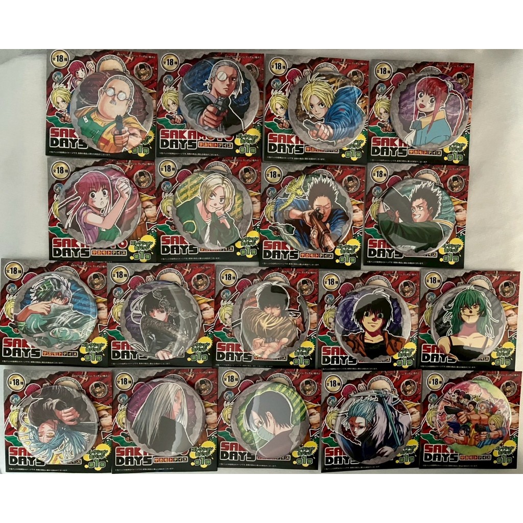 🔥現貨🔥sakamoto days 坂本日常 原畫 徽章 坂本 新 南雲 勢羽夏生 神神迴 大佛 有月 樂 赤尾 真冬