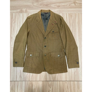 稀有出清！Paul Smith Red Ear 日本製卡其色獵裝夾克外套