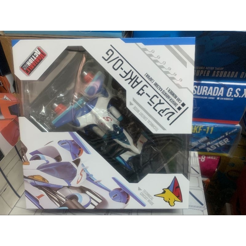 Megahouse 阿斯拉  閃電霹靂車 AKF0/G 卡通配色，絕版運輸箱版，可搭配 精塗版 明信片