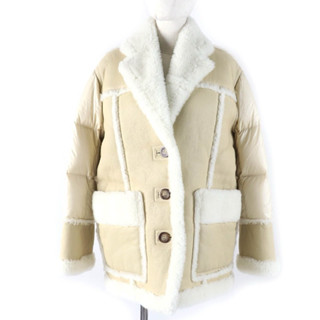 全新大尺碼MONCLER ILAY 小羊皮毛一體羽絨服 皮衣外套夾克