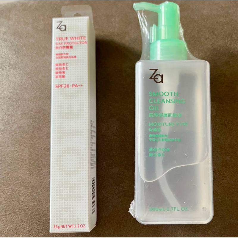 Za純淨深層卸妝油-保濕型＆Za美白防曬霜SPF26PA++