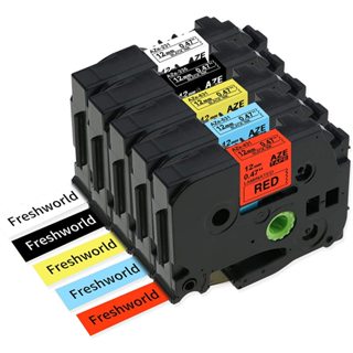免運副廠標籤帶 駝色黑字 駝色白字 12mm 18mm 24mm 36mm PT-P710BT PT-P910BT