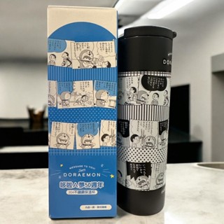 哆啦A夢漫畫風不鏽鋼保溫瓶 黑白漫畫款（約500ml）