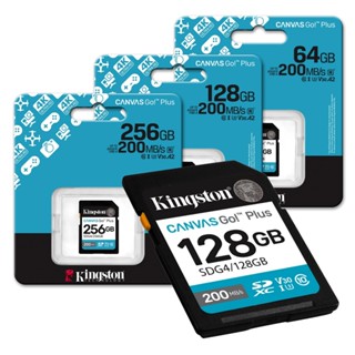 金士頓 Canvas Go! Plus SDG4 64G 128G 256G UHS-I U3 4K 記憶卡