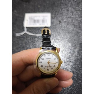 全新~CASIO 白麵皮帶 LTP-V001GL-7B
