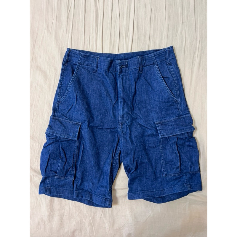 uniqlo牛仔工裝短褲