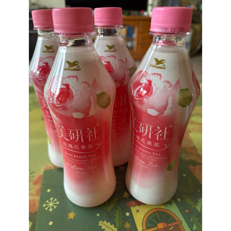 統一美妍社飲料 美研社 玫瑰花果茶400ml