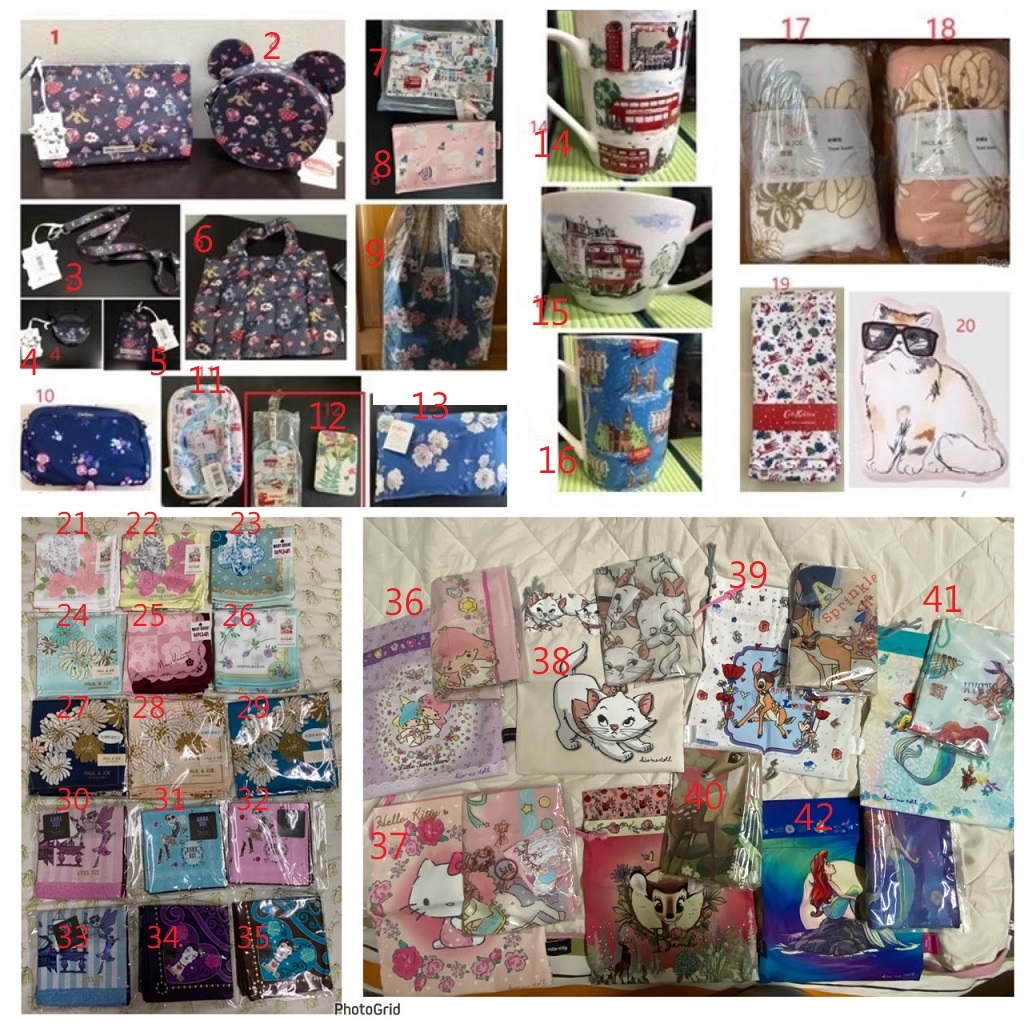Paul & Joe Anna sui cath kidston kiss me doll 泰國 絲巾 包 瑪麗貓 小鹿