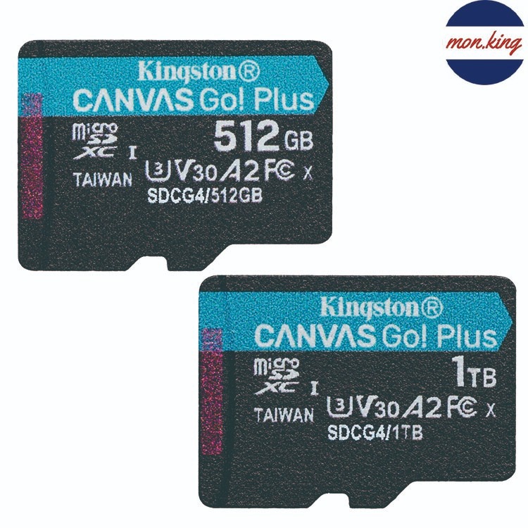 KINGSTON 512GB 512G 1TB microSDXC SDCG4 200MB V30 4K 金士頓 記憶卡