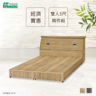 IHouse-【經濟型】房間組2件(床頭箱+床底)