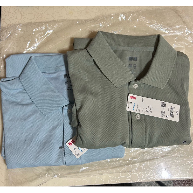 (全新）UNIQLO AIRism 短袖 棉質 男版 Polo衫 尺寸XL