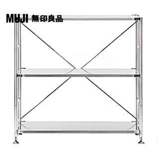 【MUJI 無印良品】SUS不鏽鋼層架組/寬/小(大型傢俱配送)